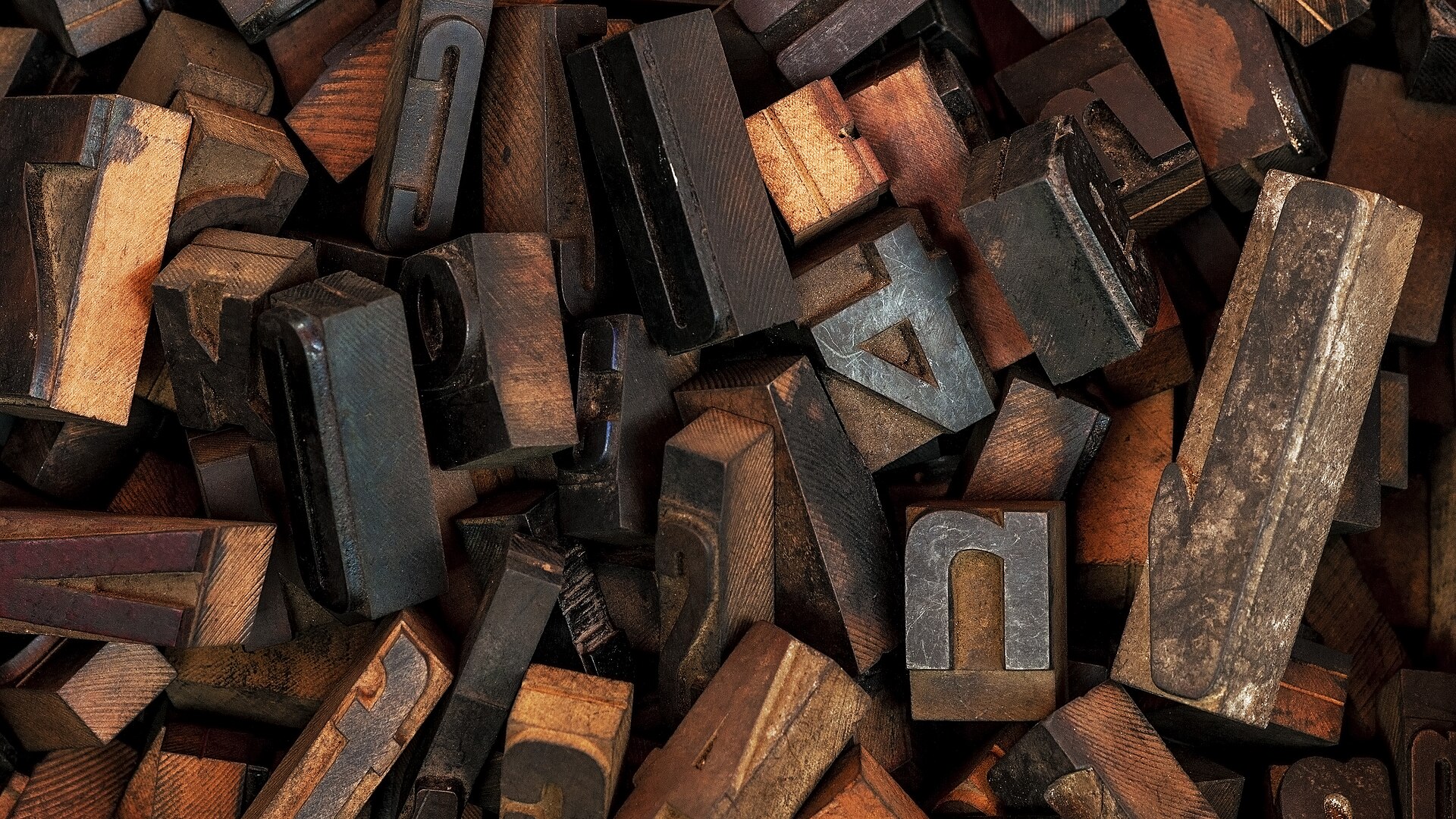 4K Wallpaper Wood Letterpress Blocks Full HD Wallpaper #3408
