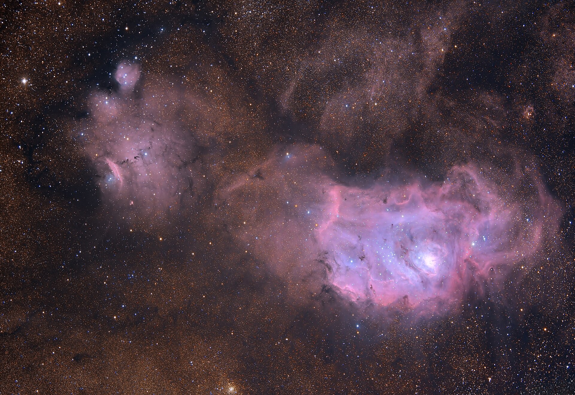 4K Wallpaper M8 Lagoon Nebula True Colour Full HD Wallpaper #2676