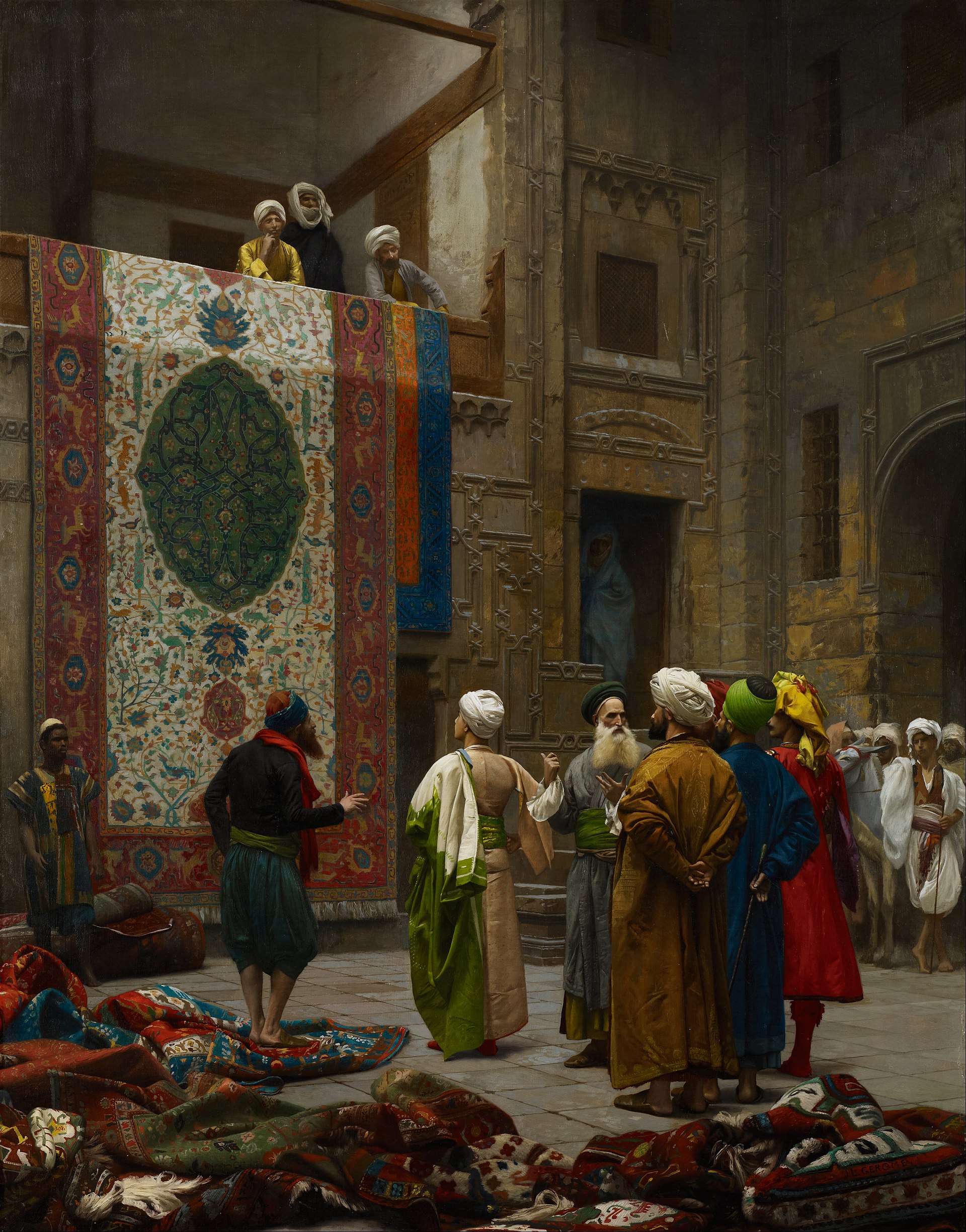 Aesthetic Jean Léon Gérôme The Carpet Merchant Google Art Project Full HD Wallpaper #2672