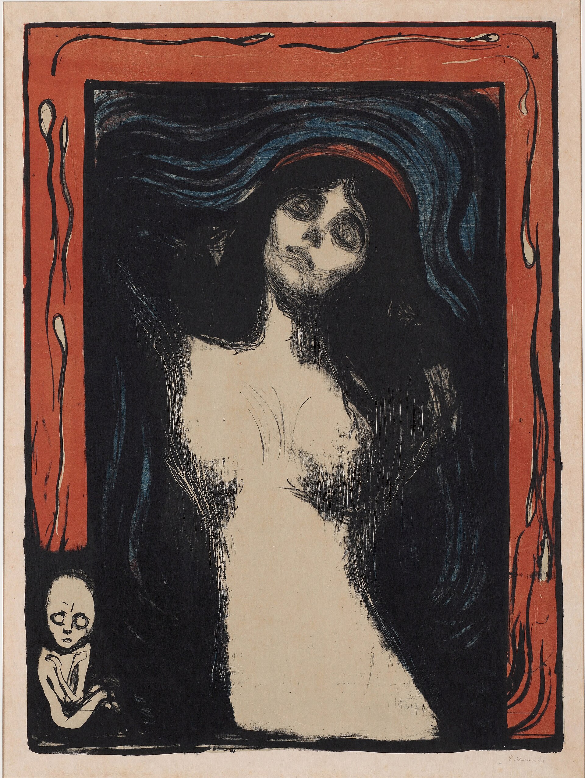 Aesthetic Edvard Munch Madonna Google Art Project (495100) Full HD Wallpaper #2673