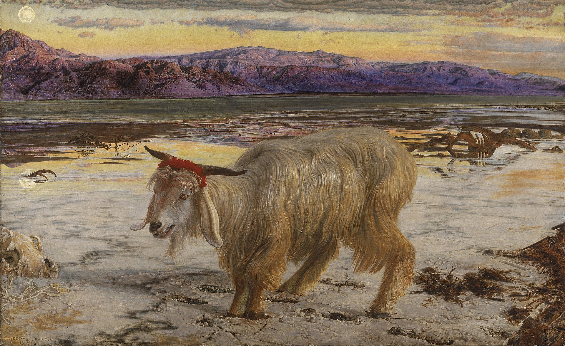 Aesthetic William Holman Hunt The Scapegoat Full HD Wallpaper #2668